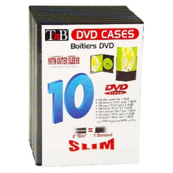 10 BOITES DVD SLIM BINODVD10SL