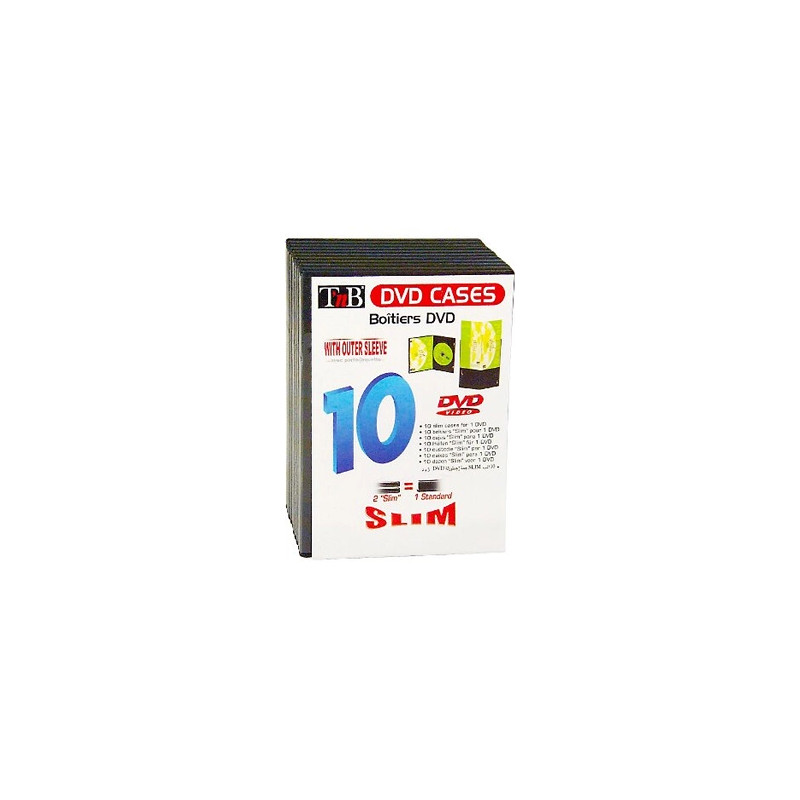 10 BOITES DVD SLIM BINODVD10SL