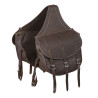 Calf skin luxury saddle bag