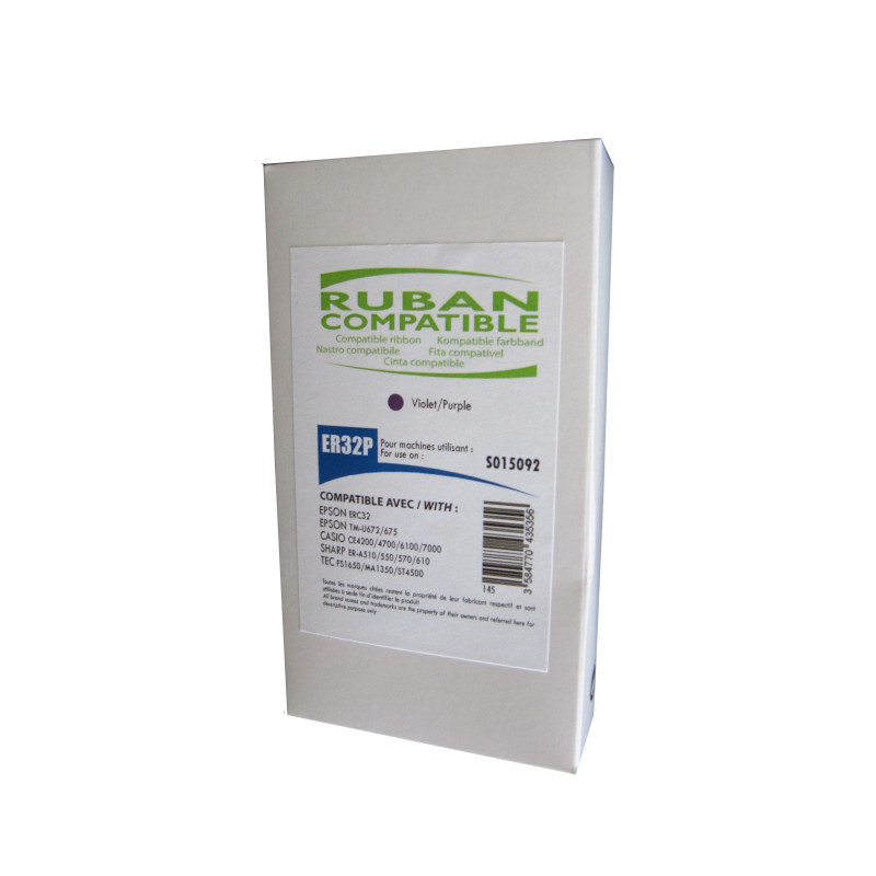 NEUTRE ER32P VIOLET CASSETTE POUR CAISSE ENREGISTREUSE COMPATIBLE AVEC EPSON ERC32P/C13S015234